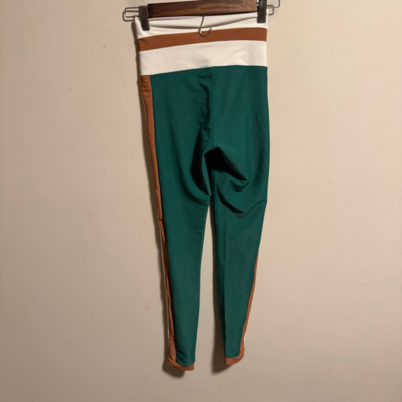 BEACH RIOT Melinda Colorblock Rib Knit Legging Green- Size XS - Picture 4 of 6